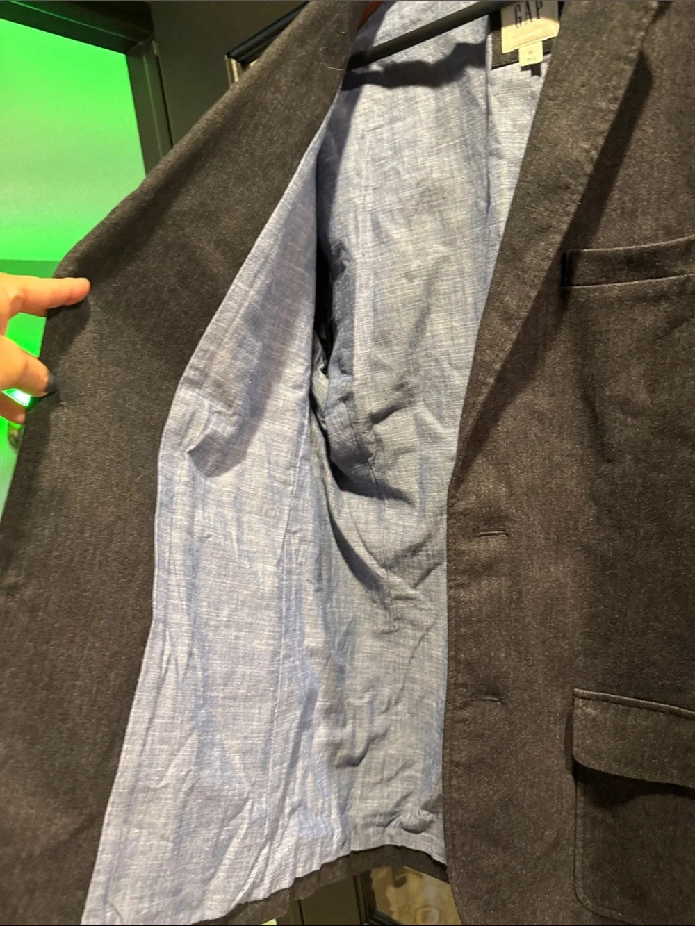 GAP Men's Charcoal Gray Blazer